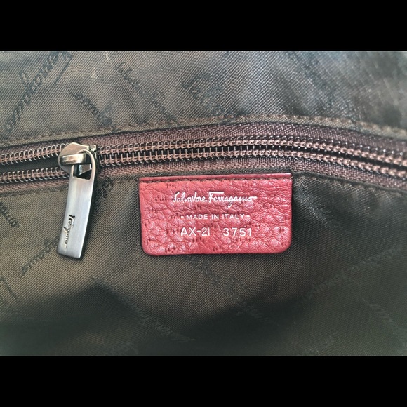 Salvatore Ferragamo Red Handbag Purse - Picture 9 of 10